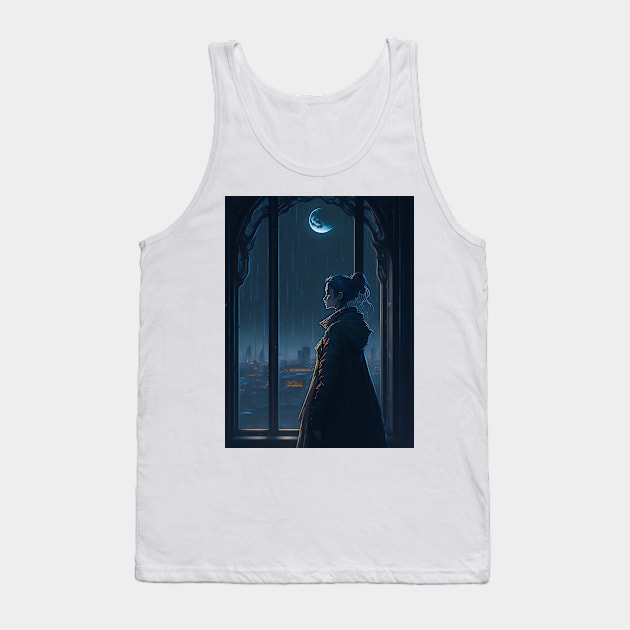 Night of Full Moon Tank Top by Fanbros_art